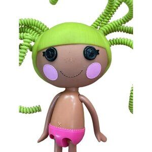 Lalaloopsy Mini Doll With Green Spiral Hair Pink Bottoms Bendy Arms Legs Collect